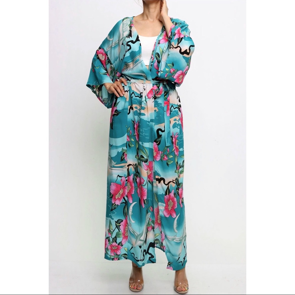 🌹MALDIVES - Flower Garden Cardigan in Mint - Picture 6 of 9